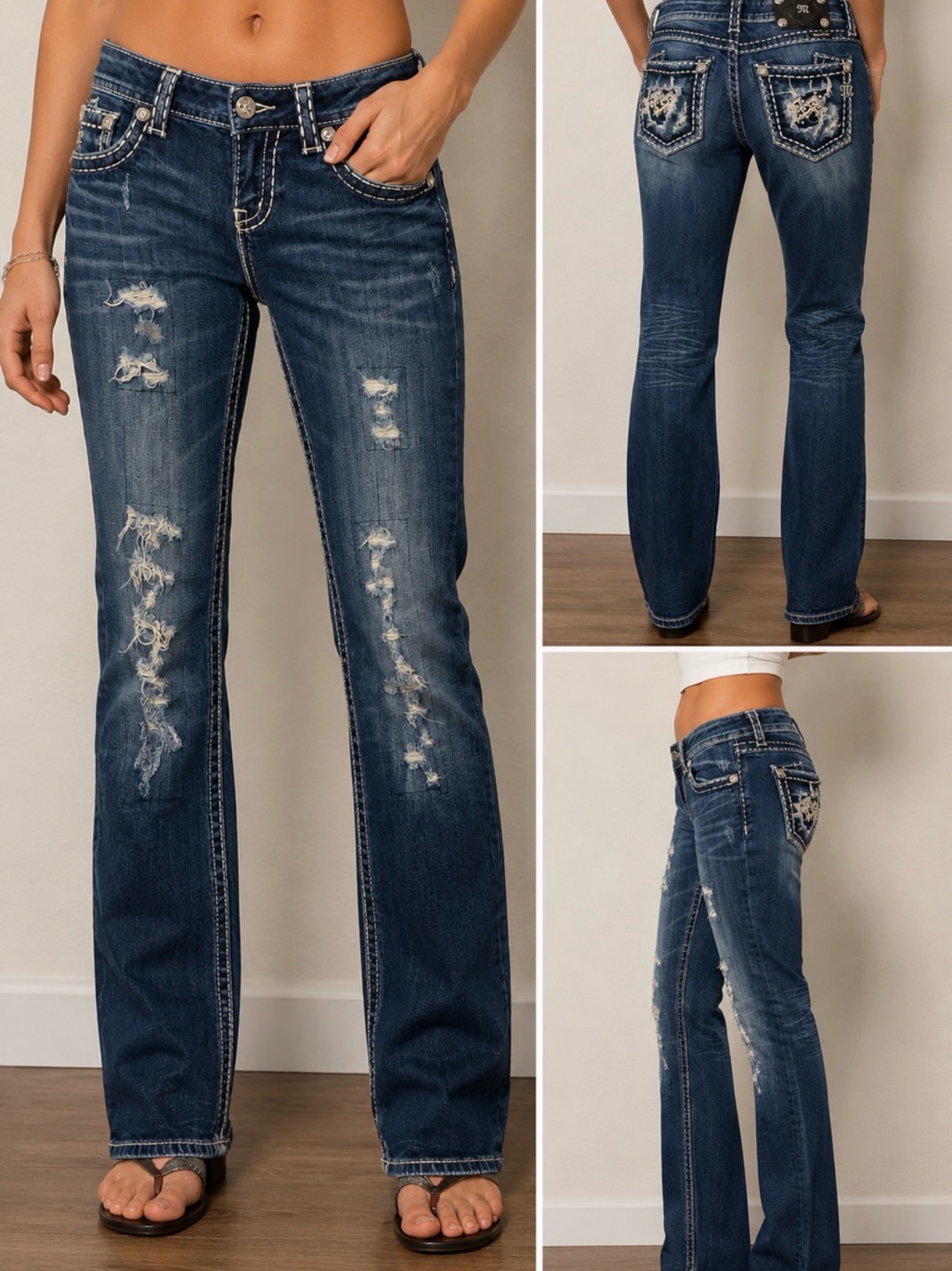 Miss Me Buckle Straight, Leg, Distressed Jeans, Women